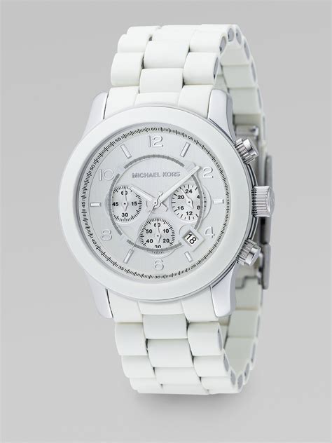 white michael kors watch men.